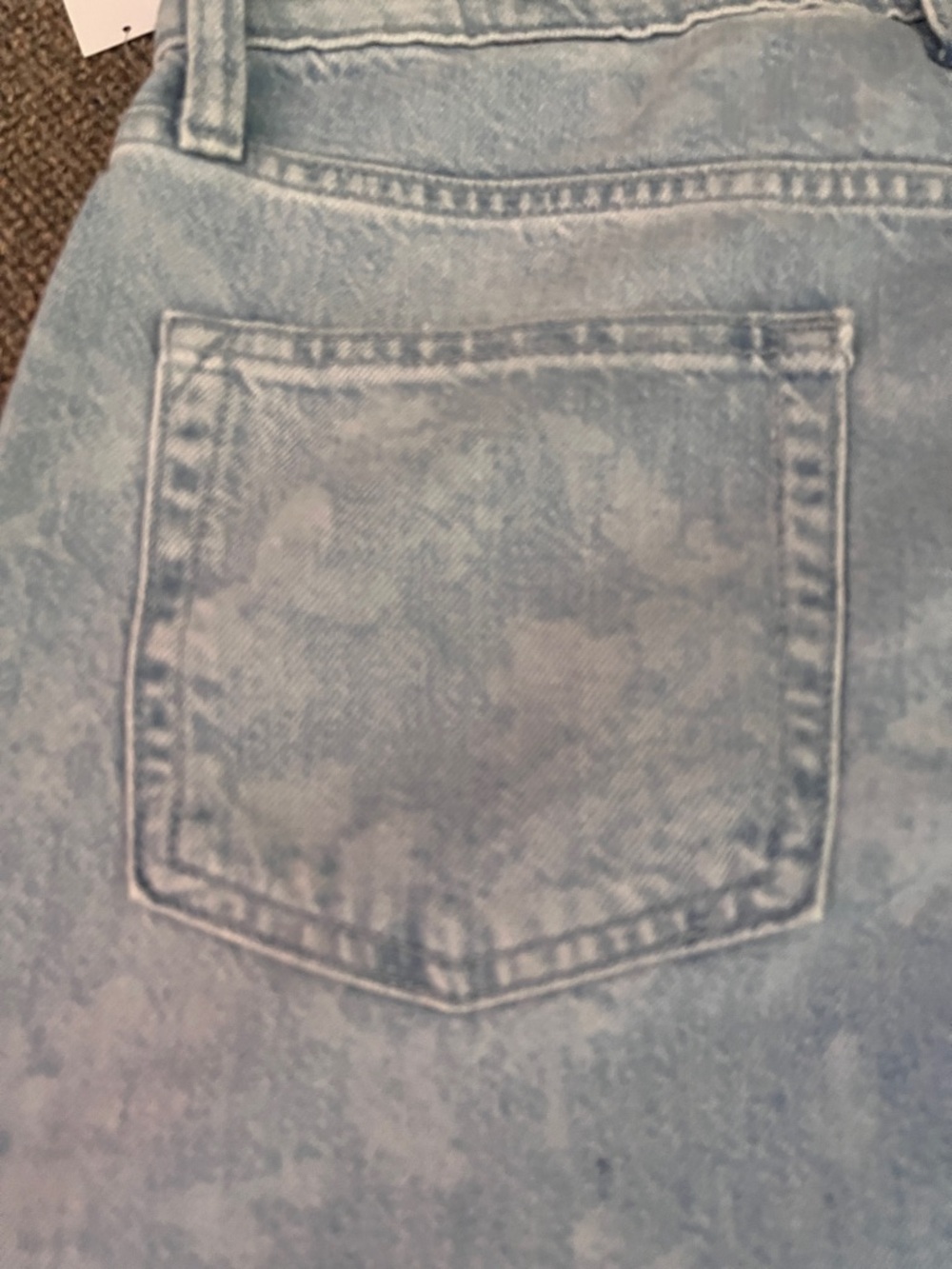 GAP Light Blue Wide-Leg Floral-Pattern Jeans - Picture 9 of 12